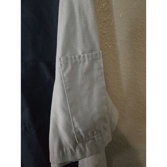 Red Kap Men's Navy and Light Gray Short Sleeve Two Tone Crew Shirt Size XL - Picture 6 of 6